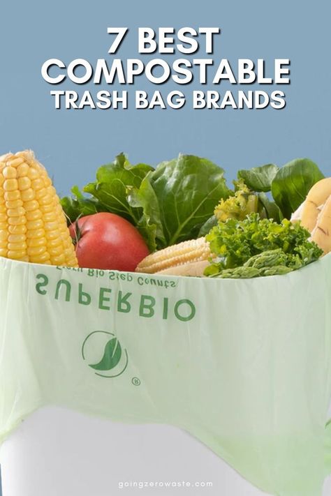 Using compostable trash bags will help you in your efforts to compost food. Food scraps don’t break down in landfills, so by composting them, you’re actually helping the environment. Compostable bags are designed to break down quickly in a compost. Toxic Cleaning Products, Eco Friendly Cleaning Products, Zero Waste Kitchen, Eco Friendly Kitchen, Food Scraps, Compost Bags, Zero Waste Living, Sustainable Food, Reduce Food Waste