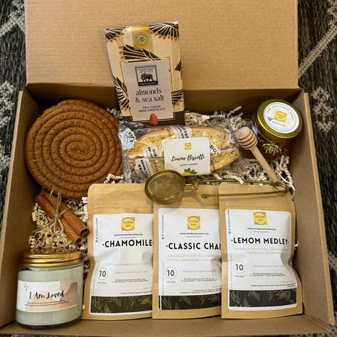 More tea options for our gift boxes 🤗🫖 Shop link in bio #teatime #teagiftbox #chamomile #chailover Tea Gift Box Ideas, Tea Box Gift, Endangered Species Chocolate, Tea Box Design, Client Gift Box, Prize Gifts, Tea Packaging Design, Tea Gift Box, Tea Packaging