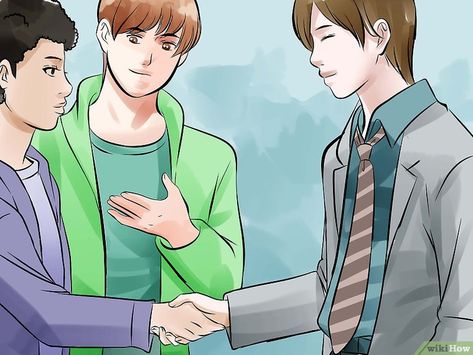 How to Introduce People: 11 Steps (with Pictures) - wikiHow How To Introduce Characters, How To Help Others Poster, Tips For Speaking In Front Of People, Introducing Yourself In English, How To Describe A Character's Physical Appearance, Accent Reduction, Introducing Yourself, Proper Etiquette, Learn English Speaking