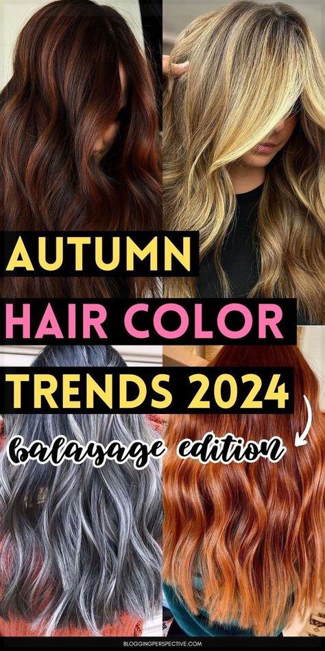 Embrace the rich colors of fall with our selection of Autumn Hair Color Trends 2024 (Balayage Edition). This year's trends include deep chestnuts, warm caramels, and bold auburns, perfect for matching the autumn leaves. Update your hair with these seasonal balayage ideas to look stunning as the weather cools down. Visit our website for all the autumnal inspiration you need. Autumnal Inspiration, Autumn Hair Color, Color Trends 2024, Fall Balayage, Hair Step By Step, Hairstyle Braid, Balayage Ideas, Quick Hairstyle, Autumn Hair