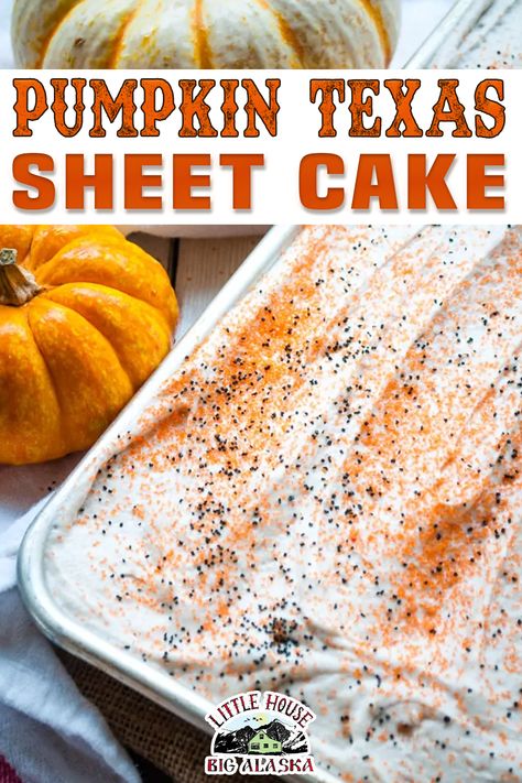 Pumpkin Cake Roll, Sheet Cake Cookies, Moist Pumpkin Cake, Texas Sheet Cake Cookies, Texas Sheet Cake Recipe, Pumpkin Roll Cake, Sheet Cake Recipe, Pumpkin Sheet Cake, Fall Parties