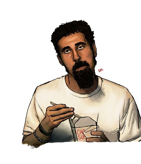 @ sasaturnx__ on ig Serj Tankian, Chop Suey, System Of A Down, Music Artist, Metal Art, Drawing Ideas, Drawings, Music, Art