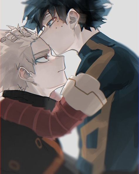 Bakugo Ships, Bakugo Katsuki Fanart Cute, My Hero Academia Episodes, Anime Kiss, Hero Academia Characters, Boku No Hero Academy, My Hero Academia Manga, Izuku Midoriya, Cute Anime Guys