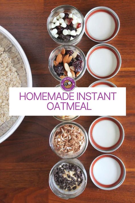 Never buy processed oatmeal packets again. Get the taste of homemade oatmeal with the ease of instant with these homemade instant oatmeal packets. Just add your favorite mix-ins! #homemade #instantoatmeal #weekdayreakfast #thespiffycookie Oatmeal Mix Recipe, Instant Oatmeal Packets Recipes, Diy Instant Oatmeal, Instant Oatmeal Recipes, Homemade Instant Oatmeal, Instant Oatmeal Packets, Oatmeal In A Jar, Oatmeal Flavors, Bacon And Sausage