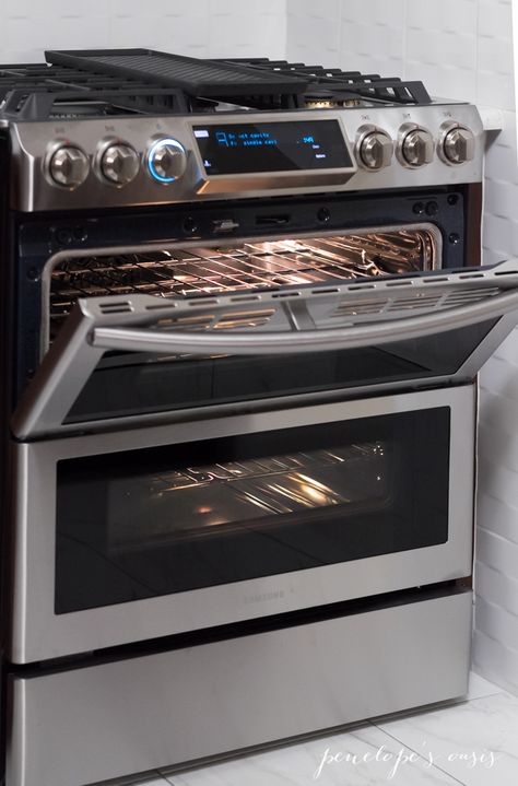 Electric Stoves With Double Ovens, Double Electric Oven, Small Oven Stove, Electric Stove Double Oven, Samsung Stove, Oven Samsung, Electric Double Wall Oven, Samsung Kitchen Appliances, Samsung Oven