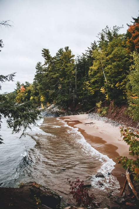 Don't forget to take advantage of all the beautiful fall scenery here in Marquette, Michigan! 🍂 Marquette Aesthetic, Autumn In Michigan, Michigan Asethic, Up North Michigan Aesthetic, Northern Michigan Aesthetic, Lake Michigan Aesthetic, Michigan Scenery, Beautiful Fall Scenery, Michigan Aesthetic