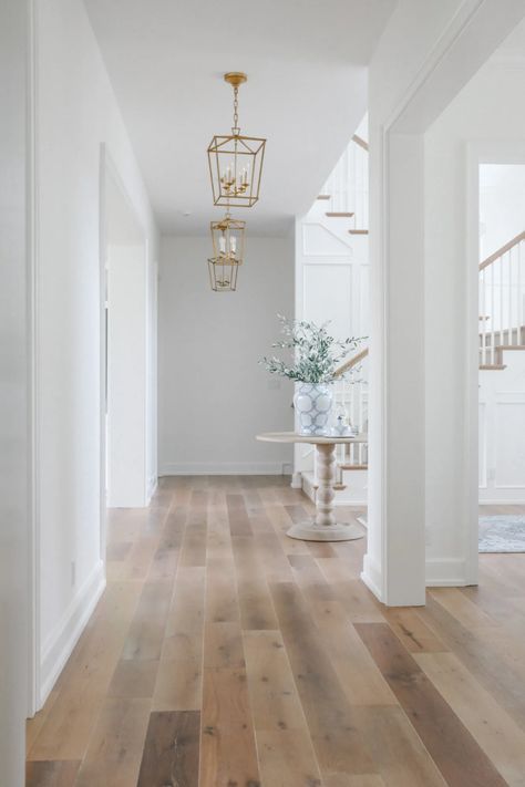 Chantilly Lace Benjamin Moore, White Interior Paint, Best White Paint, Benjamin Moore Paint, Wooden Floors, White Paint Colors, Simply White, Up House, Interior Paint Colors