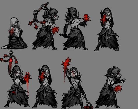 Pixel Characters, Darkest Dungeon, Characters Inspiration Drawing, Pixel Art Characters, Pixel Art Games, 다크 판타지, Monster Concept Art, Pixel Art Design, Game Concept Art