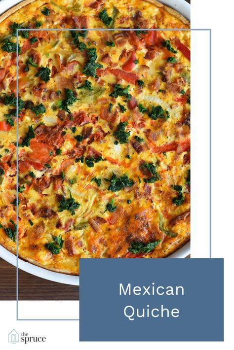 Taco Quiche Crustless, Mexican Breakfast Quiche, Mexican Quiche Crustless, Taco Quiche Recipes, Tex Mex Quiche, Mexican Quiche Recipes Easy, Mexican Christmas Quiche, Southwest Quiche Recipes, Mexican Quiche Recipes