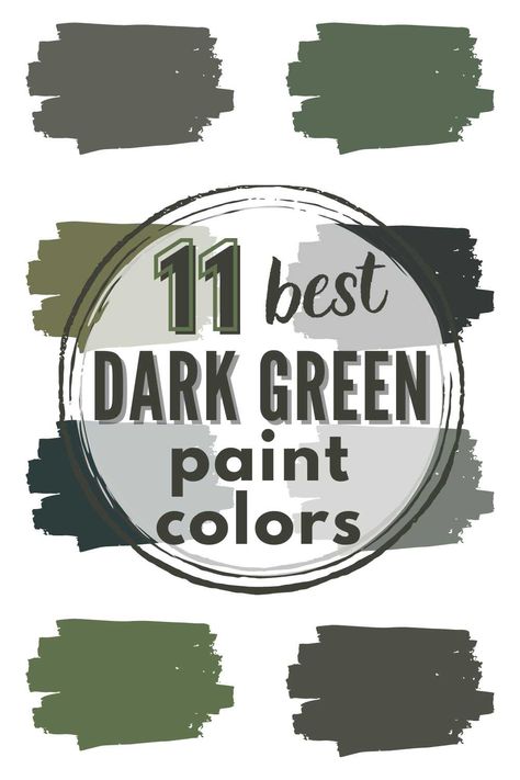 11 Best Dark Green Paint Colors For A Tranquil Home Dark Green Interior Paint Colors, Sw Dark Blue Green Paint Colors, Best Emerald Green Paint Colors Bedroom, Deep Green Exterior Paint, Dark Green Cabin Exterior Paint, Forest Green Wall Color, Best Grey Green Paint Colors Behr, Green Color For Bedroom Walls, Darker Green Paint Colors