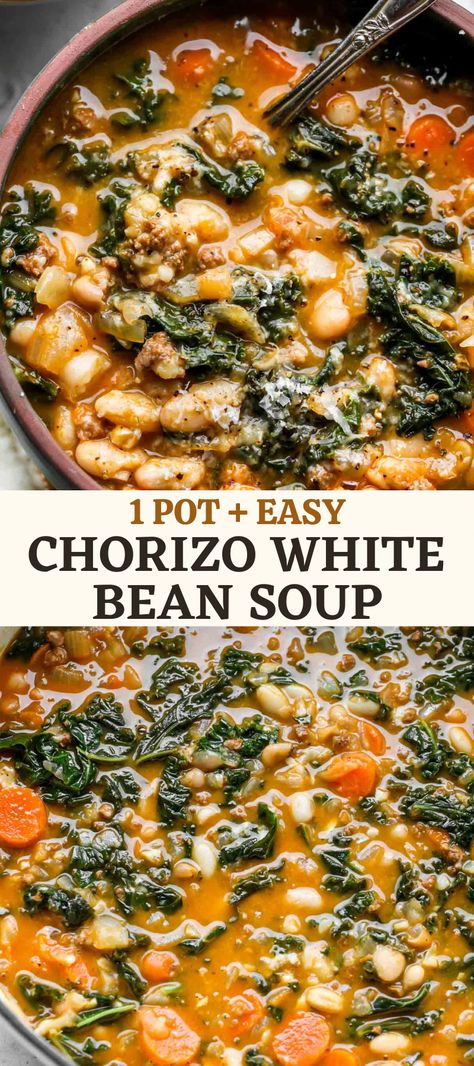 Chorizo Soup Recipes, Chorizo Soup, Light Eating, Kale Soup, Meatless Mondays, Crockpot Cooking, Comfort Soup, Blue Zone, Fall Soups