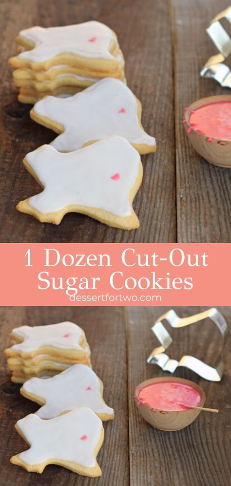 Sugar Cookies Small Batch, Popular Cheesecake Recipes, Cookies Small Batch, Sugar Cookie Cutouts, Small Batch Sugar Cookies, Sugar Cookie Desserts, Homemade Cheesecake Recipes, Easy Impressive Dessert, Cut Out Sugar Cookies