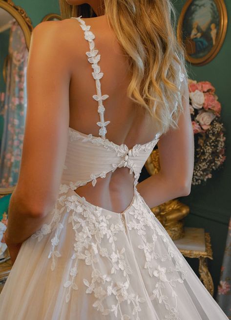 Silk wedding gown