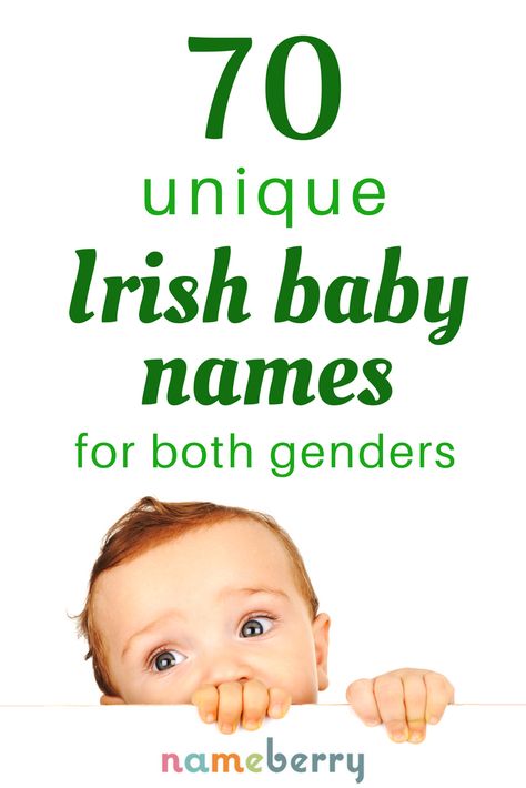 Unique Irish baby names for boys and girls! Forget Aidan and Caitlin — these are the best rare Irish baby names on the block. From Aisling to Torin, you're sure to find a fresh and fabulous Irish name for your baby in this list. Irish Boy Names, Irish Girl Names, Baby Names Short, Irish Name, Irish Baby Names, Southern Baby Names, Welsh Baby Names, Gaelic Baby Names