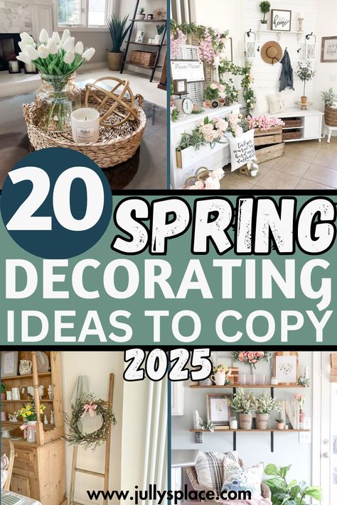 spring decor ideas, spring decorations, spring living room decor Spring Home Styling, Most Popular Home Decor Trends 2024, Cute Spring Decor, French Country Spring Decorating, May Home Decor, Spring Season Decoration Ideas, Living Room Spring Decor Ideas, Beautiful Home Decor Ideas, Spring Minimalist Decor