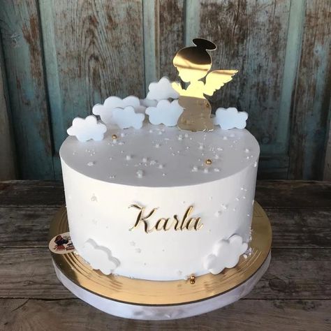 Torta Za Prvu Pricest, Torte Za Krizmu, Torta Za Krstenje, Cake For Christening, Baptismal Cake, Christian Cakes, Diy Christmas Ball, Confirmation Cakes, Cake Decorating With Fondant