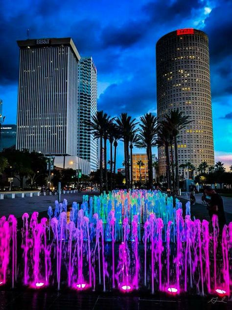 Curtis Hixon waterfront Park in downtown Tampa Tampa Downtown, Sarasota Beach, University Of Tampa, St Petersburg Fl, Downtown Orlando, Urban Aesthetic, Moving To Florida, Luxury Tents, Florida Usa