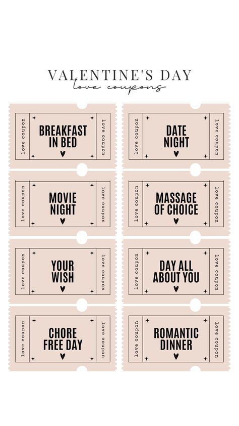 Handmade Vouchers For Boyfriend, How To Make Tickets Diy, Wrapping Tickets As A Gift, Ticket Ideas For Boyfriend, Love Tickets For Boyfriend, Free Tickets For Boyfriend, Love Coupons For Boyfriend, Date Coupons, Mini Dates