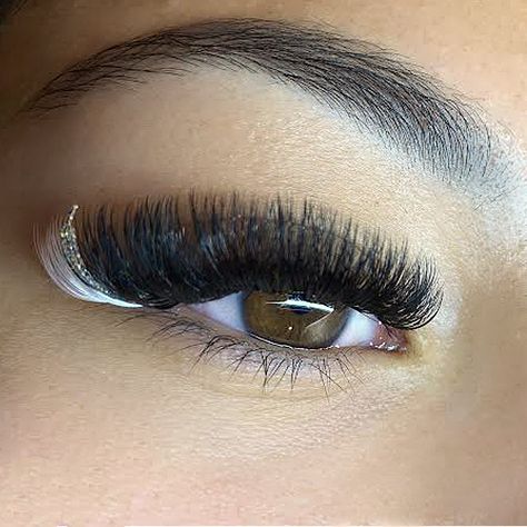 Glitter Lashes, Lash Extensions Styles, Eyelash Extensions Styles, Perfect Eyelashes, Pretty Lashes, Cosmetic Grade Glitter, Oil Free Makeup, Full Lashes, Eyelash Extentions