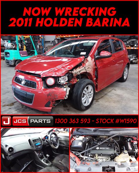 Wrecking 2011 Holden Barina 1.6L Manual Petrol Hatch | Stock No. W1590 🛒 https://jcsparts.com.au/ | ☎️ 1300 363 593 Up to 12 Mths Wrnty | We ship Australia wide! Holden Barina, Australia, Cars