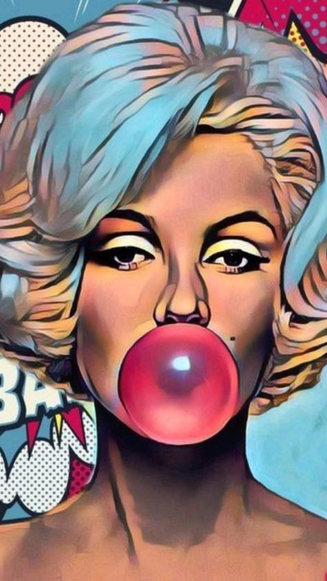 Pop Art Marilyn, Images Pop Art, Marilyn Monroe Pop Art, Pop Art Drawing, Marilyn Monroe Art, Vintage Pop Art, Pop Art Girl, Pop Art Comic, Art Comic