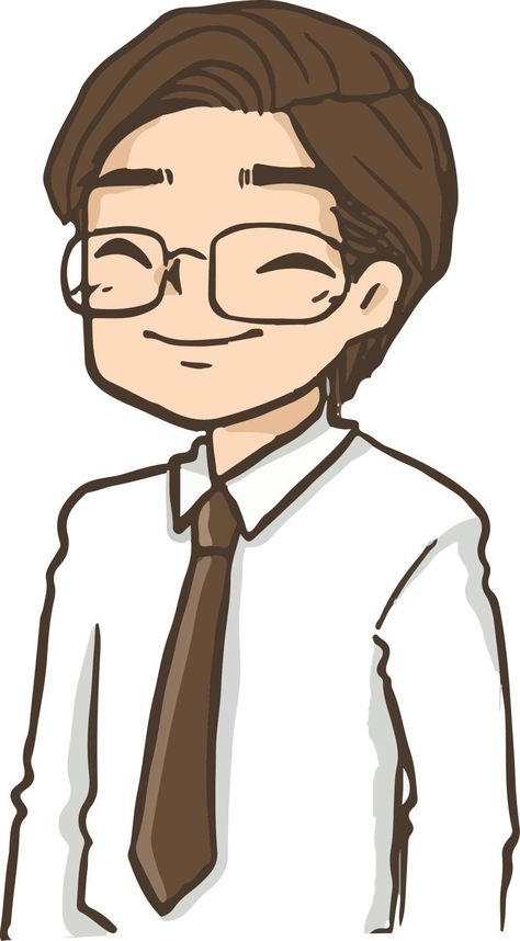 cartoon boy drawing illustration clipart cute Kawaii, Man With Glasses Illustration, Cartoon Guy Drawing, School Students Drawing, Cartoon Boy Drawing, Cool Anime Aesthetic, Man Drawing Easy, Boy Drawing Sketches, Boy Drawing Easy