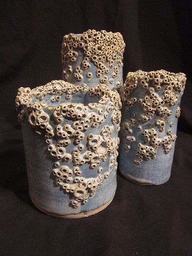 Barnacle cylinders | Flickr - Photo Sharing! Ceramic Barnacles, Barnacles Art, Barnacle Art, Barnacles Drawing, Clay Barnacles, Underwater Texture, Starfish Underwater, Mermaid On Rock, Ocean Monsters