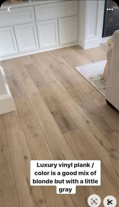 White Kitchen Lvp Floor, Light Wood Luxury Vinyl Plank, Light Color Floors Living Room, Natural Oak Vinyl Plank Flooring, Coastal Wood Flooring, Driftwood Lvp Flooring, Small Living Room Dark Floors, Flooring Ideas Lvp, Wide Plank Wood Floors Farmhouse