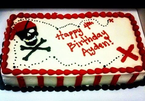 Pirate Sheet Cake Ideas, Pirate Sheet Cake, Birthday Sheet Cake, Pirate Birthday Cake, Pirate Themed Birthday Party, Pirate Themed Birthday, Birthday Sheet Cakes, Cake Homemade, Pirate Cake