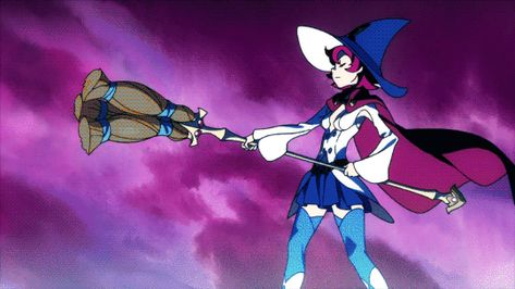 Shiny Chariot Gif, Shiny Chariot, Witch Stick, Witch Gif, My Little Witch Academia, Animation Process, Little Witch Academia, Punk Rock Princess, Anime Witch