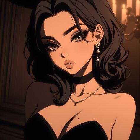 Pfps Icons, Edits Aesthetic, Gothic Glam, Pfp Anime, Gothic Anime, Instagram Tags, Playboy Bunny, Dark Beauty, Digital Art Girl