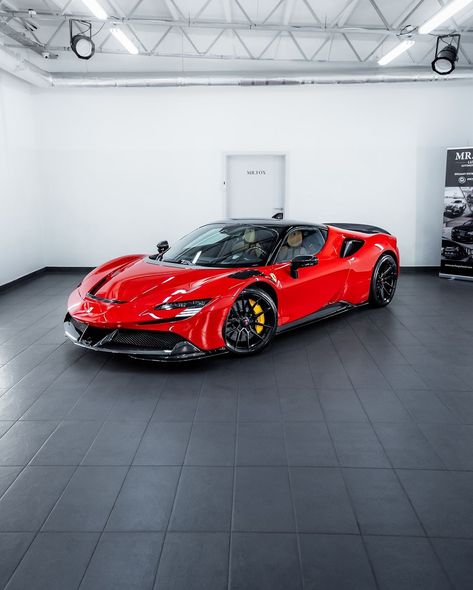 Ferrari Sf90 Stradale Interior, Ferrari Car Aesthetic, 2023 Ferrari, Aesthetic Car Accessories, Ferrari Sf90 Stradale, Tokyo Drift Cars, Ferrari Sf90, Hd Photography, Car Game