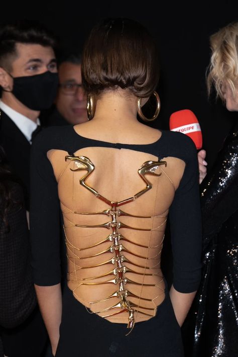 Spine Dress, Roberto Cavalli, The Back, Gold, On Instagram, Instagram