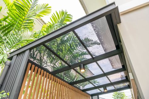 Balcony Roof, Polycarbonate Roof Panels, Gazebo Roof, Roof Architecture, Pergola With Roof, Roof Covering, Roofing Sheets, Patio Roof, Roof Structure