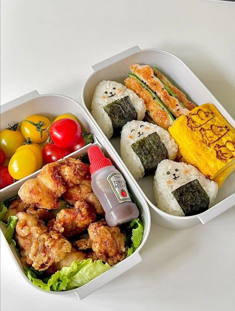 Different Types Of Food, Makanan Rendah Kalori, Japanese Food Bento, Healthy Food Menu, Bento Recipes, Makanan Diet, Healthy Food Motivation, Lunch Recipes Healthy, Food Recepie