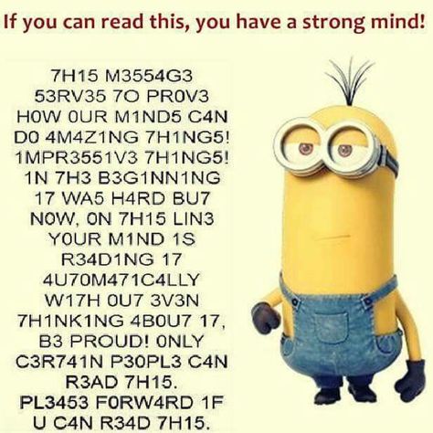 Mind Reading Tricks, Funny Minion Pictures, Funny Minion Memes, Minion Pictures, Minion Jokes, Funny Mind Tricks, A Minion, Funny Texts Jokes, Funny School Jokes