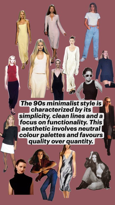 90s Fashion Outfits 1990s Style, 90s Minimalism Fashion, 90s Inspired Outfits, 2000 Fashion, Quality Over Quantity, White And Beige, 1990s Fashion, 90s Fashion Outfits, Fashion Mood Board