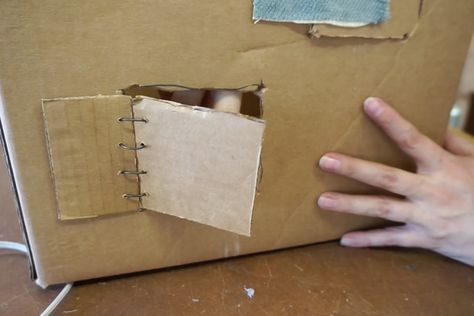 6 Easy Tinkering Hinges : 7 Steps (with Pictures) - Instructables Hinges Diy, Small Binder, Make A Door, Cardboard Toys, Cardboard House, Bamboo Skewers, Busy Board, Diy Cardboard, Wall Board