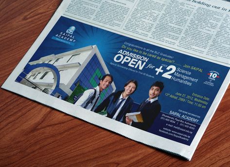 Free Newspaper Horizontal Print Ad Mockup PSD Newspaper Advertisement Design, Newspaper Mockup, Newspaper Display, College Newspaper, Newspaper Advertising, Property Ad, Newspaper Ads, Web Advertising, Newspaper Advertisement