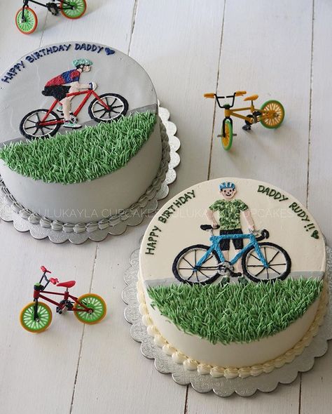 lulukaylacupcake en Instagram: “Bikes bring you places that cars never see *********************************************** WHATSAPP ORDER 0852 13384789 0812 8506 3308 0857…” Cycle Cake Ideas, Cycle Theme Cake, Cycling Cake For Men, Bike Cake Design, Bicycle Birthday Cake, Cake Bike, Mountain Bike Cake, Cycling Cake, Motorbike Cake