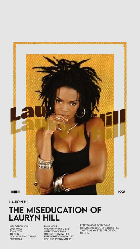 The Miseducation Of Lauryn Hill Poster Lauryn Hill Album Poster, The Miseducation Of Lauryn Hill Wallpaper, Lauren Hill Poster, Laurin Hill, Lauryn Hill Poster, Celeb Aesthetic, The Miseducation Of Lauryn Hill, Ms Lauryn Hill, Lauren Hill