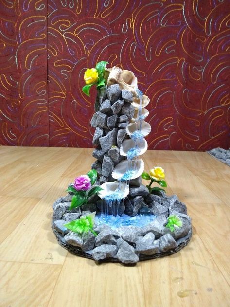 Fairy House Crafts, Art Coquillage, Fairy Garden Designs, Fairy Garden Crafts, Waterfall Features, Deco Nature, Shell Crafts Diy, Home Decor Ideas Living Room, Fairy Crafts