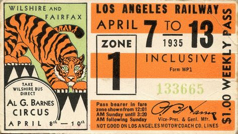 LA Railway: Al G. Barnes Circus, 1935 Vintage Fireworks, Ticket Design, Vintage Packaging, Vintage Graphic Design, Typography Inspiration, Vintage Graphics, Vintage Travel, Vintage Ads, Vintage Advertisements