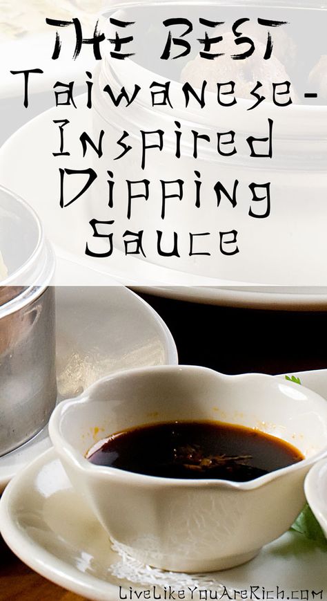 Do you have a favorite dipping sauce? This tangy Taiwanese dip is perfect for pot stickers, wontons, veggies, chicken, and more! Click for the easy recipe! Wonton Sauce Recipe, Potsticker Sauce, Taiwanese Recipes, Dumpling Dipping Sauce, Chinese Chili, Dumpling Sauce, Asian Dipping Sauce, Asian Sauces, Chicken Wontons