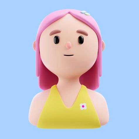 3d illustration of person with pink hair | Free Psd #Freepik #freepsd #3d-avatar #female-avatar #3d-female #3d-woman 3d Avatar Design, Avatar Female, Female Avatar, Avatar 3d, 3d Modelling, 3d Avatar, 3d Characters, Free Hair, 3d Modeling