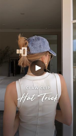 949K views · 45K reactions | How to wear a claw clip with a baseball hat 🧢💁‍♀️  #hair #hairtutorial #updo #hairstyles | Nichole Ciotti | Aluna · Killing Me Baseball Hat Hair, Hat Hair, Killing Me, Updo Hairstyles, Claw Clip, Baseball Hat, Hair Tutorial, Baseball Cap, Baseball Hats