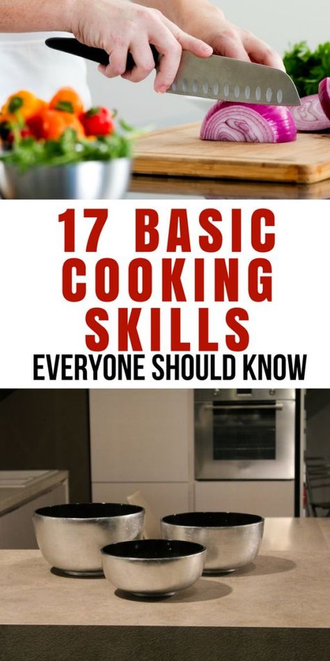 Skills Everyone Should Know, Beginner Cooking, Basic Cooking Skills, Culinary Basics, Beginner Cook, Cooking Logo, Basic Cooking, Cooking Quotes, Mexican Dinner Recipes