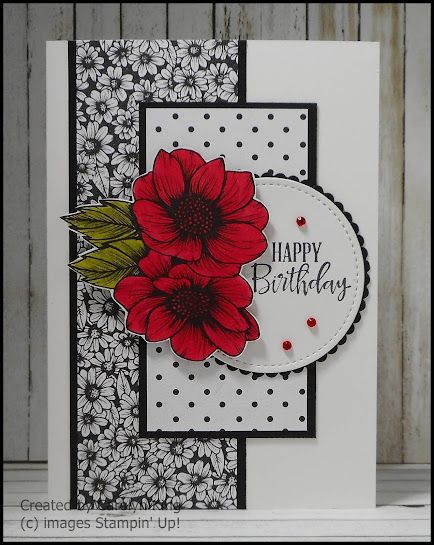 Carolyn King: True Love Homemade Female Birthday Cards, Feminine Birthday Cards Handmade, Female Birthday Cards Handmade Beautiful, Stampinup Cards Newest, Cardstock Projects, Designer Paper Cards, Card With Flowers, Poppy Cards, Beautiful Friendship