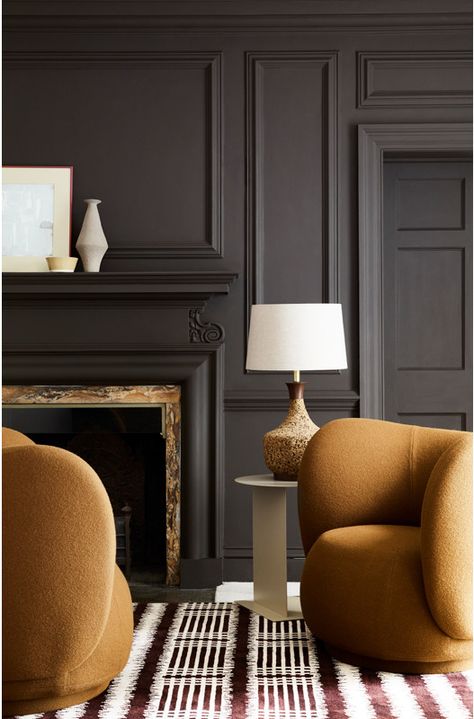 Chocolate Colour Living Space - Inspire Me Western Cottage, Heritage Paint, Brown Paint Colors, Brown Rooms, Red Ochre, Little Greene Paint, Green Earth, Brown Paint, Burnt Sienna