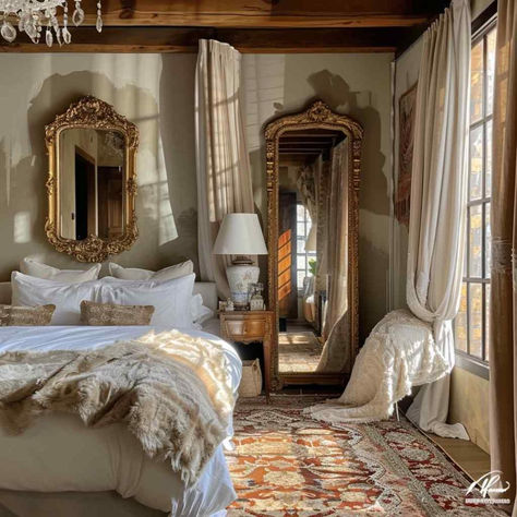 bedrooms byzmax Romantic Antique Bedroom, Brownstone Interiors Bedroom, Small Modern Apartment Bedroom, Martha Stewart Bedroom, Bed Rooms Design Modern Interior Luxury, Girly Modern Bedroom, Bedroom With Molding, Victorian Themed Bedroom, Vintage Style Bedroom Ideas